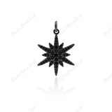 Star Pendant North Star Charms Necklace Jewelry Findings 17x22mm - BestBeaded