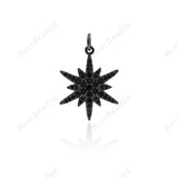 Star Pendant North Star Charms Necklace Jewelry Findings 17x22mm - BestBeaded