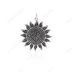 Shiny Sun Pendant Sun Necklace Charms Jewelry Accessories 26mm - BestBeaded