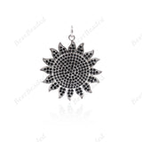 Shiny Sun Pendant Sun Necklace Charms Jewelry Accessories 26mm - BestBeaded