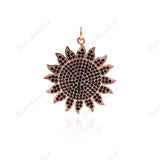 Shiny Sun Pendant Sun Necklace Charms Jewelry Accessories 26mm - BestBeaded