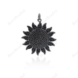 Shiny Sun Pendant Sun Necklace Charms Jewelry Accessories 26mm - BestBeaded