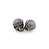 Skull Head Charm,Micro Pave CZ Stone Hat Skull Spacer Beads,Men Bracelet Charms,DIY Jewelry Accessory 11x13mm - BestBeaded