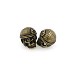 Skull Head Charm,Micro Pave CZ Stone Hat Skull Spacer Beads,Men Bracelet Charms,DIY Jewelry Accessory 11x13mm - BestBeaded