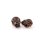 Exquisite Skull And Zircon Beads-Jewelry Making Accessories    9.5x14x9mm