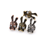 Rabbit Beads,Smoking Skull Beads,Animal Head Beads 7.5x15mm - BestBeaded