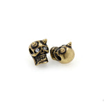 Shiny Horns And Skull Zircon Beads-Jewelry Making Accessories   8x11x8mm