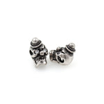 Shiny Clown Skull Zircon Beads-Jewelry Making Accessories   8x13x9mm