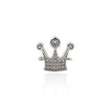 Delicate Micro-Pavé Crown Connector-Jewelry Making Accessories   16x15mm
