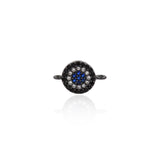 Shiny Micro Pavé Connector-Jewelry Making Accessories   14x9mm