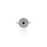 Shining Evil Eye Connector-Jewelry Making Accessories   15x10mm