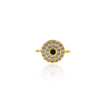 Shining Evil Eye Connector-Jewelry Making Accessories   15x10mm