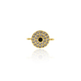 Shining Evil Eye Connector-Jewelry Making Accessories   15x10mm