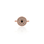 Shining Evil Eye Connector-Jewelry Making Accessories   15x10mm