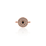 Shining Evil Eye Connector-Jewelry Making Accessories   15x10mm