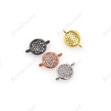Coin Connector Links Tiny Round Disc Pendant 12x8mm - BestBeaded