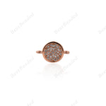 Coin Connector Links Tiny Round Disc Pendant 12x8mm - BestBeaded