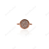 Coin Connector Links Tiny Round Disc Pendant 12x8mm - BestBeaded