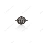 Coin Connector Links Tiny Round Disc Pendant 12x8mm - BestBeaded