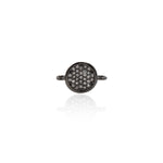 Shiny Minimalist Micro Pavé Connector-Jewelry Making Accessories   12x8mm