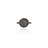 Shiny Minimalist Micro Pavé Connector-Jewelry Making Accessories   12x8mm