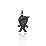 Shiny Micropavé Boy Pendant-Jewelry Making Accessories   12x21mm