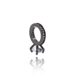 Shiny Diamond Ring Pendant-Jewellery Making Accessories   11x15mm