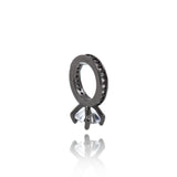Shiny Diamond Ring Pendant-Jewellery Making Accessories   11x15mm