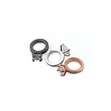 Shiny Diamond Ring Pendant-Jewellery Making Accessories   11x15mm