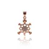 Shiny Micropavé Polaris Tortoise Pendant-Jewelry Making Accessories   15x22mm