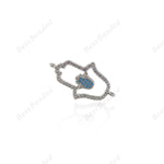 Hamsa Hand Charm Hand Findings DIY Religion Jewelry 27x16mm - BestBeaded