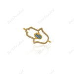 Hamsa Hand Charm Hand Findings DIY Religion Jewelry 27x16mm - BestBeaded
