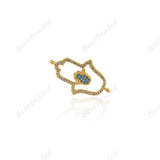 Hamsa Hand Charm Hand Findings DIY Religion Jewelry 27x16mm - BestBeaded