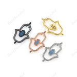 Hamsa Hand Charm Hand Findings DIY Religion Jewelry 27x16mm - BestBeaded
