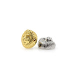 Shiny Minimalist Lion Beads-Jewelry Making Accessories   12.5x8mm