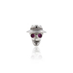 Shiny Micropavé Skull Beads-Jewelry Making Accessories   14x15mm