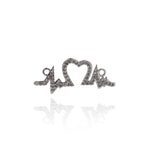 Shiny Micropave ECG Connector-Jewelry Making Accessories    27x11mm