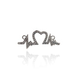 Shiny Micropave ECG Connector-Jewelry Making Accessories    27x11mm