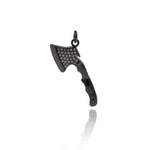 Shiny Micropavé Axe Pendant-Jewelry Making Accessories    12x29mm