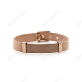 Stainless Steel Adjustable Mesh Bracelet for DIY Jewelry - BestBeaded