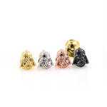 Shiny Dark Knight Helmet Beads-DIY Jewelry Making Accessories   10.5x12x11mm