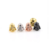 Shiny Dark Knight Helmet Beads-DIY Jewelry Making Accessories   10.5x12x11mm