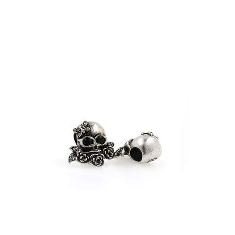 Shiny Fashion Rose Skull Beads-DIY Jewelry Making Accessories  15.5x15.5x9mm
