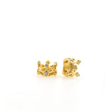 Shiny Crown Zircon Beads-DIY Jewelry Making Accessories   8.3x6mm