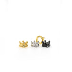 Shiny Crown Zircon Beads-DIY Jewelry Making Accessories   8.3x6mm