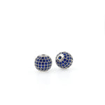 Shiny Micropavé Round Beads-DIY Jewelry Making Accessories   10mm
