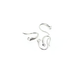 Shiny Micropavé Ear Hooks-DIY Jewelry Making Accessories   12x11mm