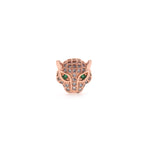 Shiny Micropavé Cat Pendant-DIY Jewelry Making Accessories   11x11x6mm