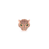 Shiny Micropavé Cat Pendant-DIY Jewelry Making Accessories   11x11x6mm