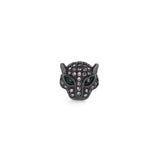 Shiny Micropavé Cat Pendant-DIY Jewelry Making Accessories   11x11x6mm